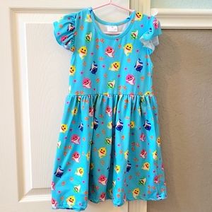 Sparkle in Pink Baby Shark Dress XL-6T